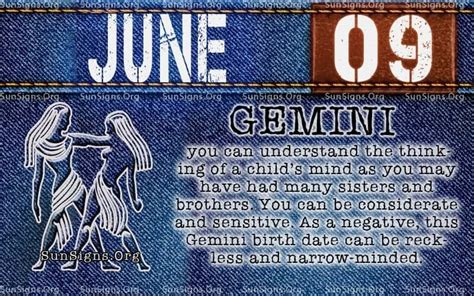 June 9 Zodiac